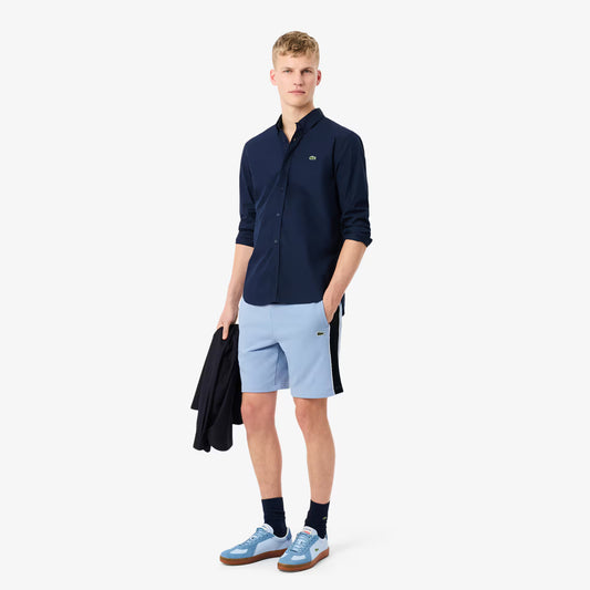 Regular Fit Colour-Block Fleece Shorts