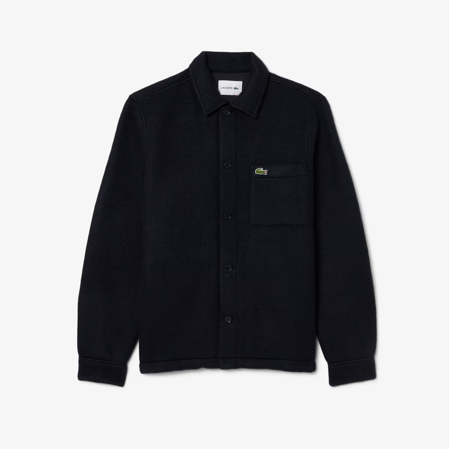 Wool Blend Felt Overshirt