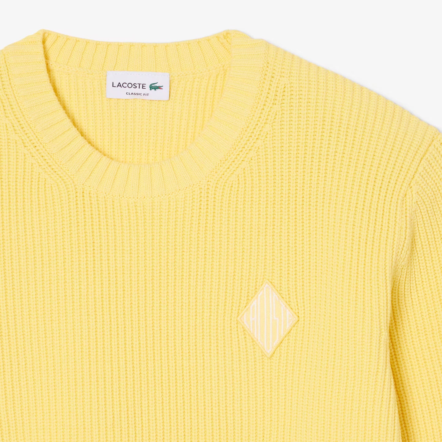 Pullover mit Perlen und Rippstrick-Applikation