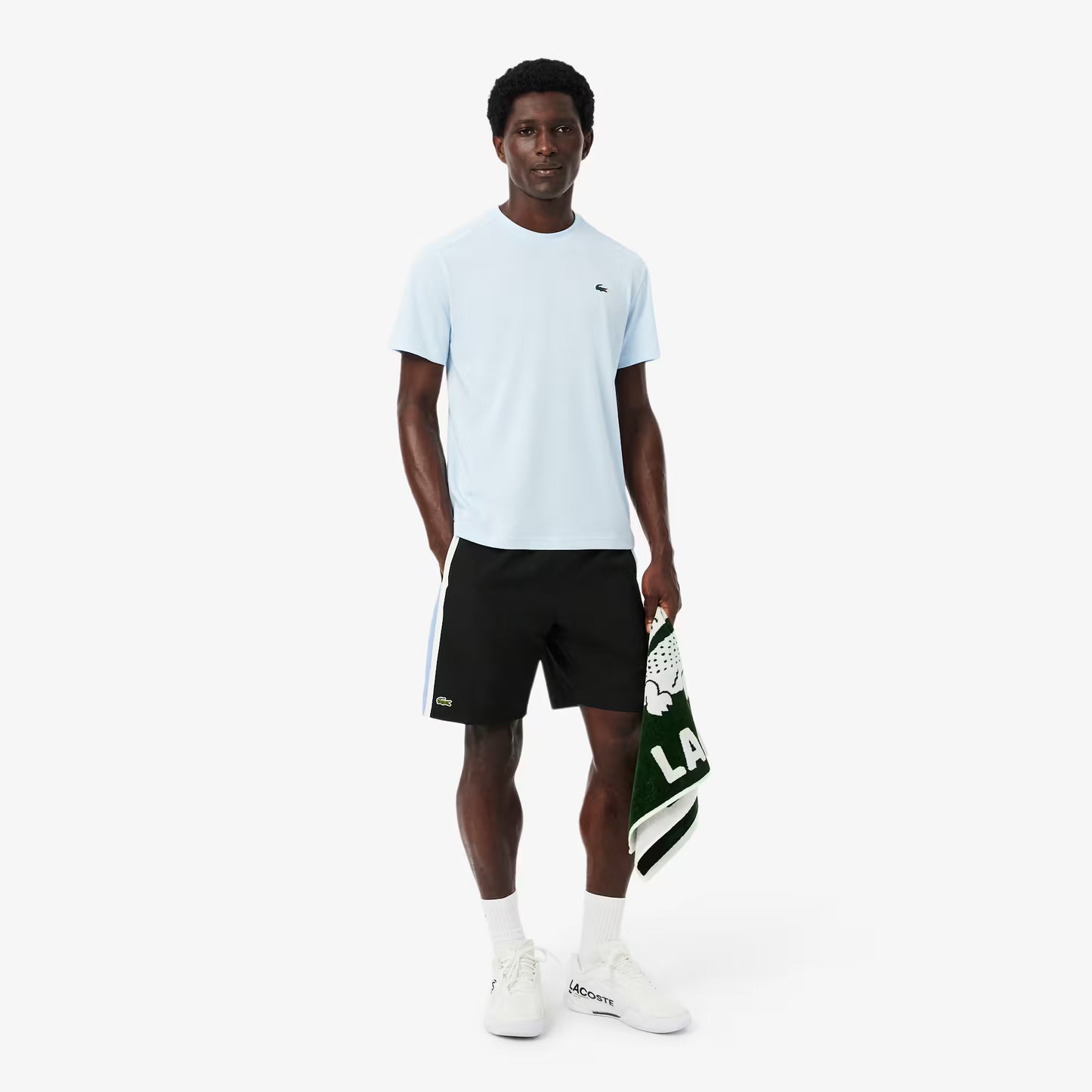 Lightweight Colour-Block Stripe Tennis Shorts