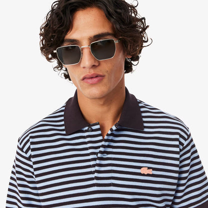 Klassisches Poloshirt mit Strukturstreifen