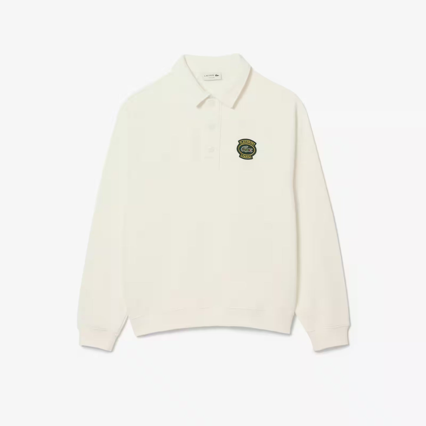 Loose Fit Polo Collar Fleece Sweatshirt