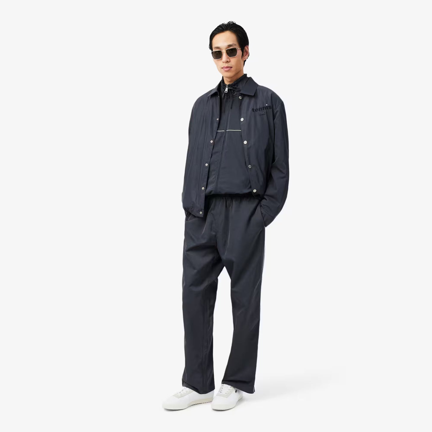 Water-Repellent Trim Accent Track Jacket