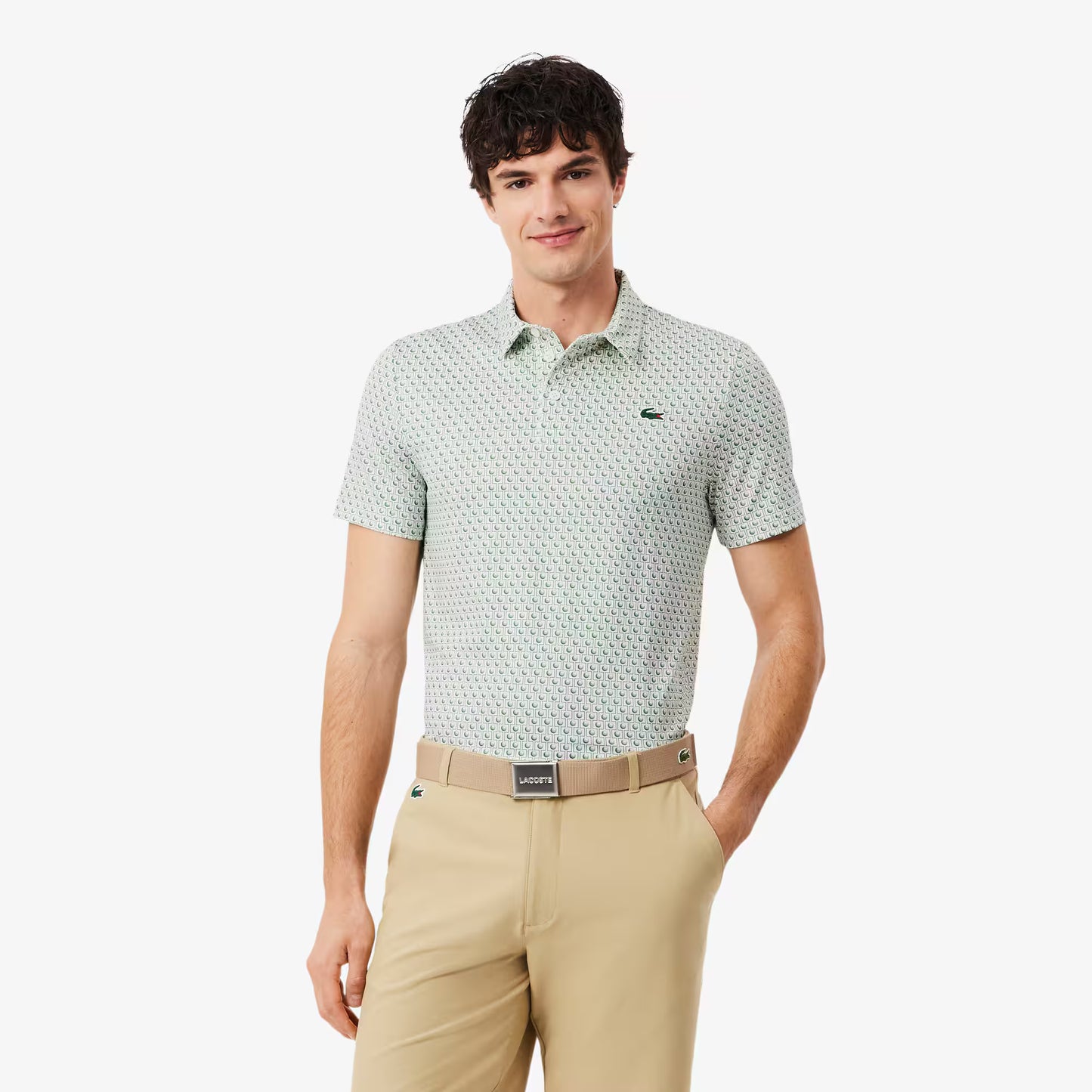Regular Fit Printed Golf Polo Shirt