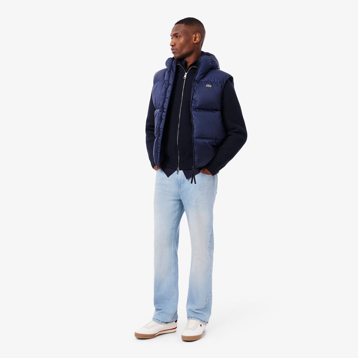 Wool High Neck Zipped Sweater