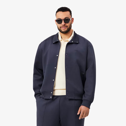 High Neck Embroidered Signature Jacket