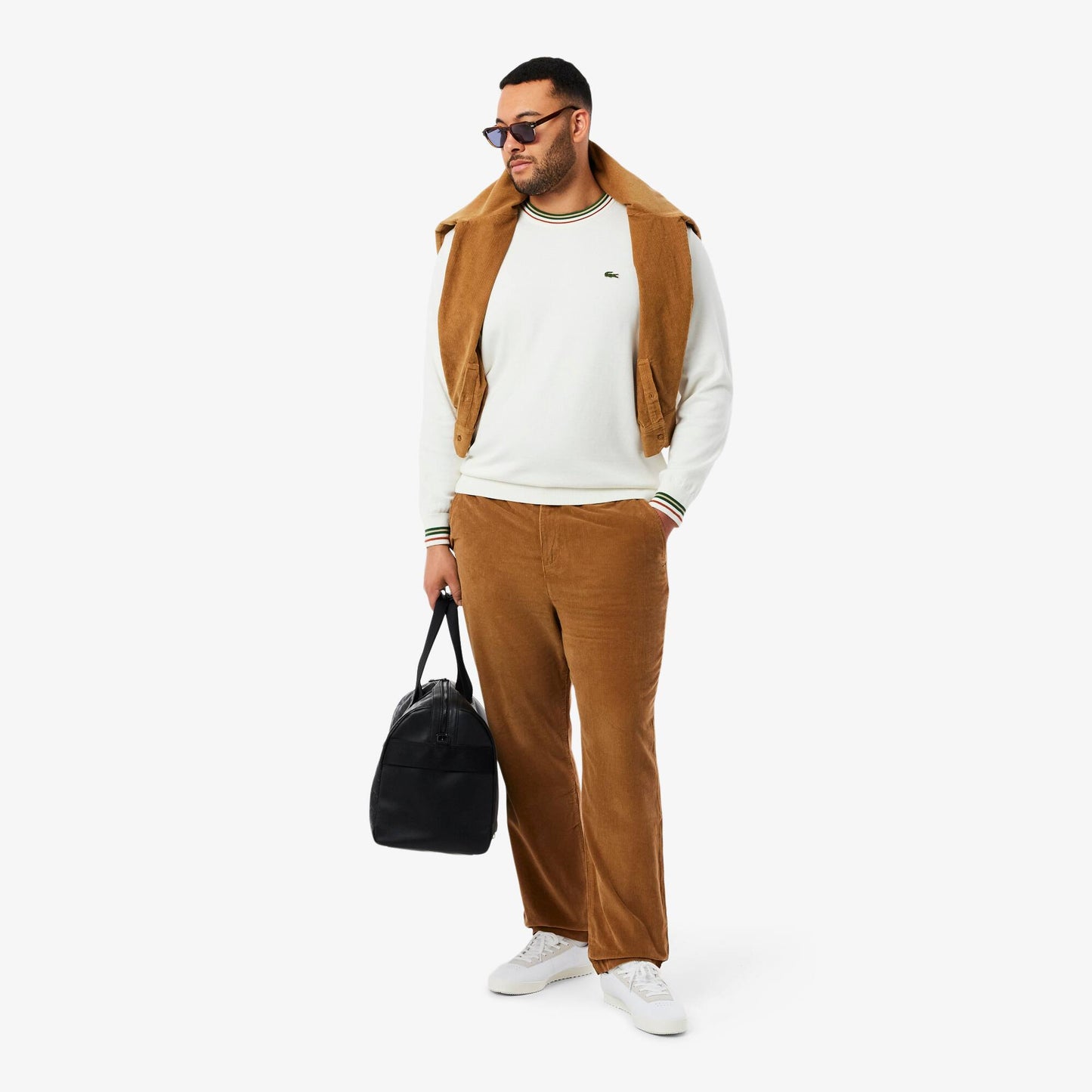 Pantalon en velours côtelé coupe droite