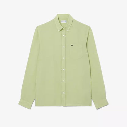 Chemise en lin coupe droite