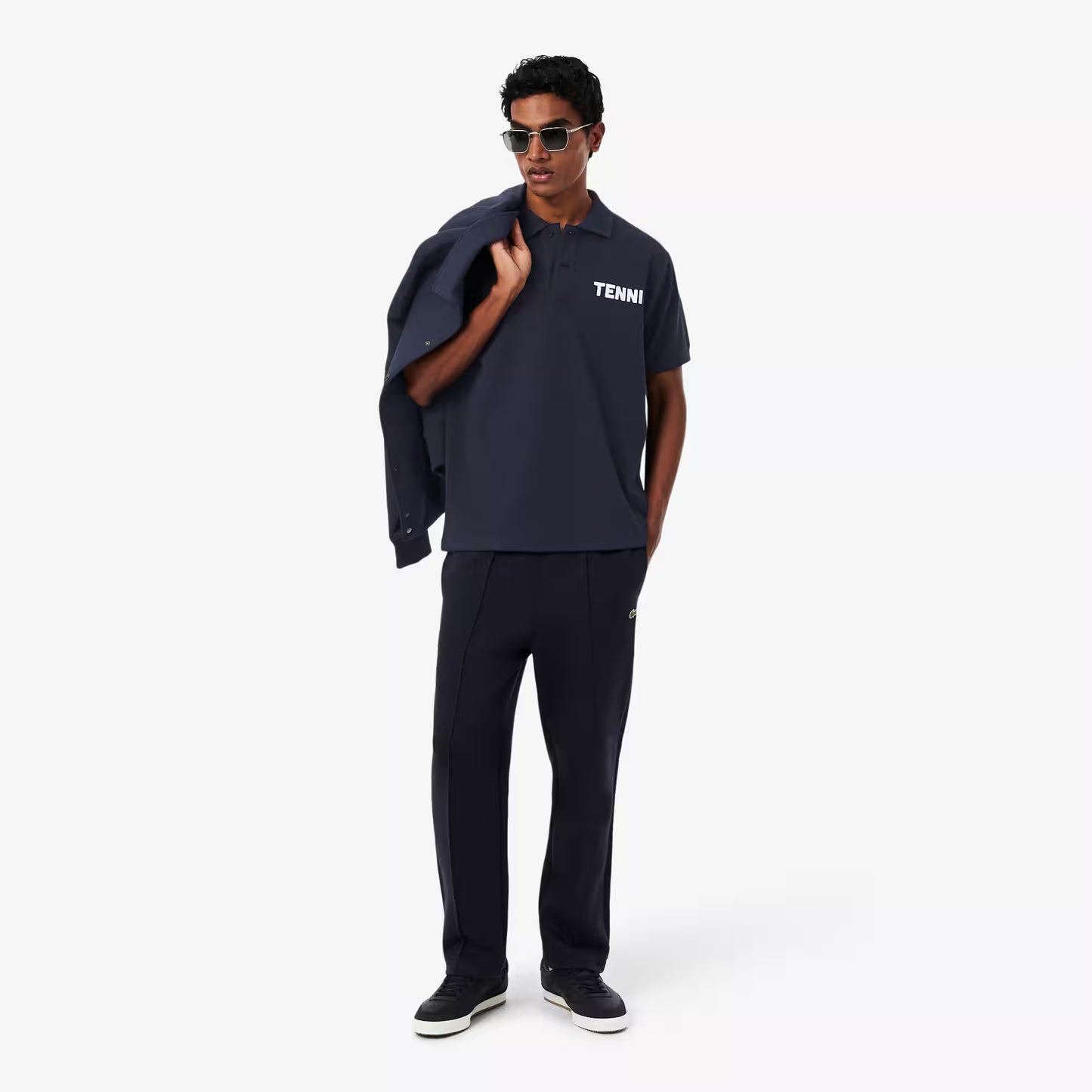Classic Fit Printed Petit Pique Polo Shirt