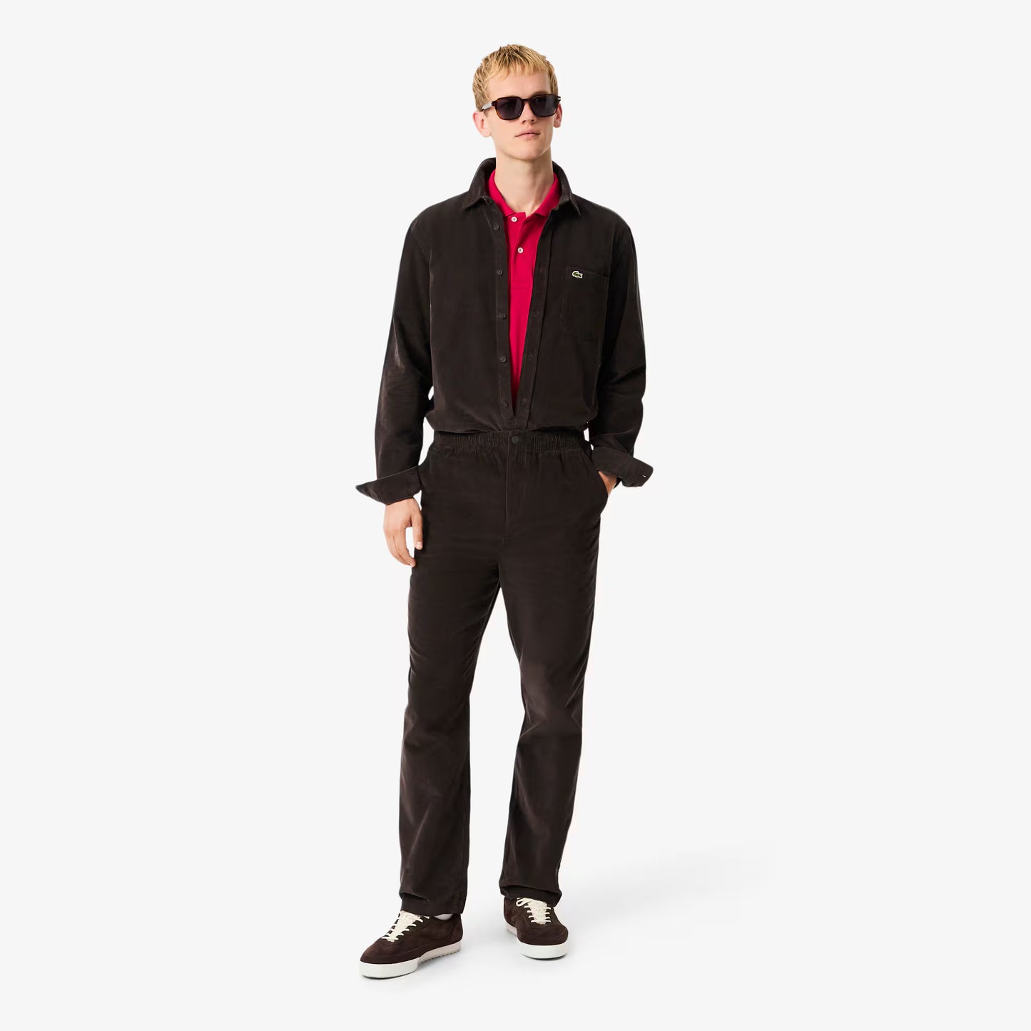 Pantalon en velours côtelé coupe droite