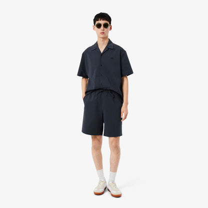Baumwoll-Seersucker-Shorts
