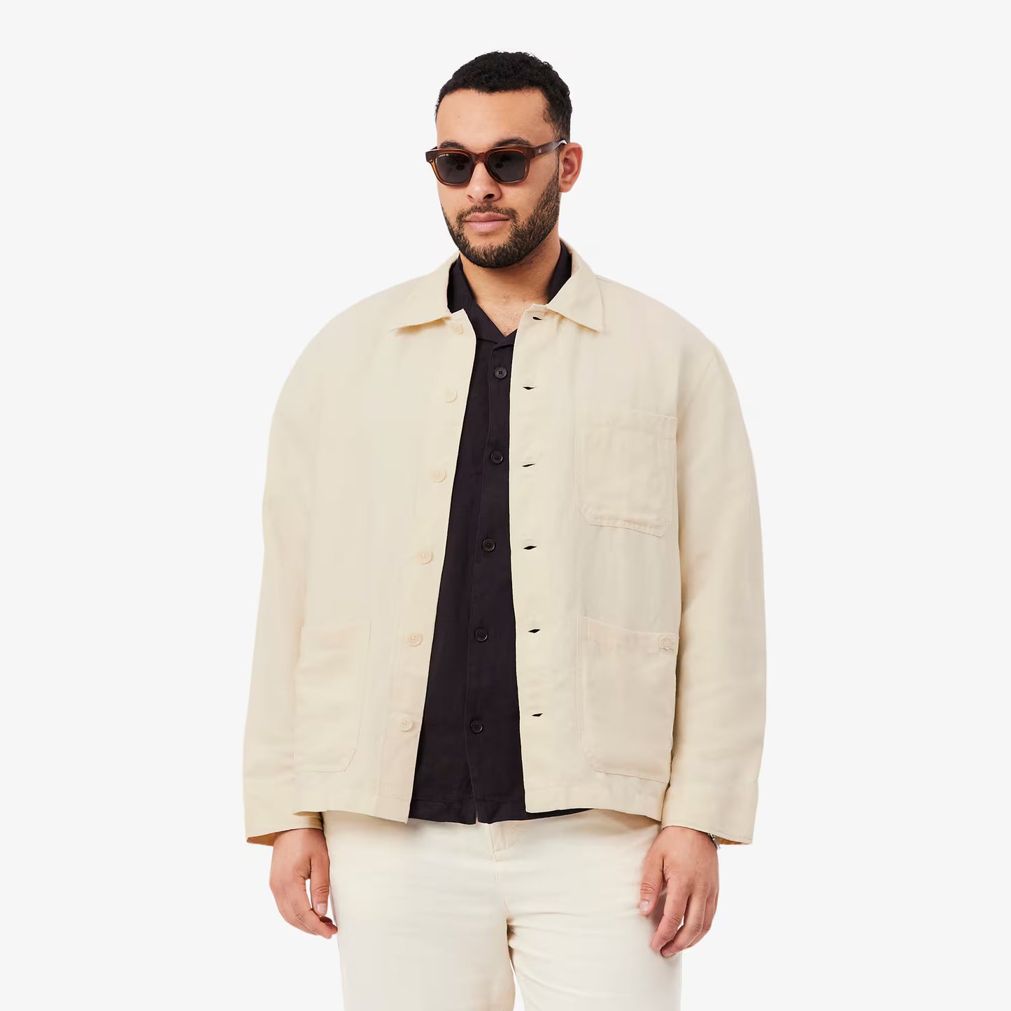 Linen Blend Overshirt