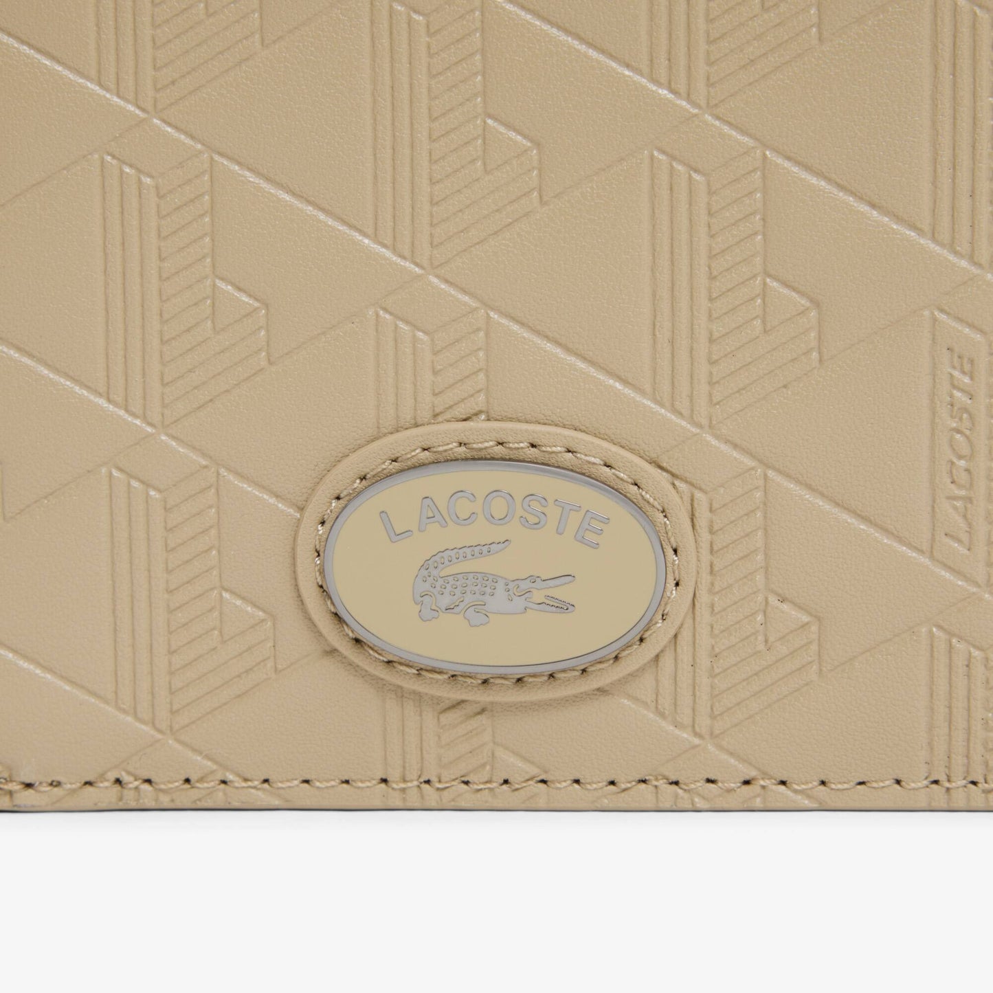 Mittelgroßes Portemonnaie aus Leder mit Monogramm