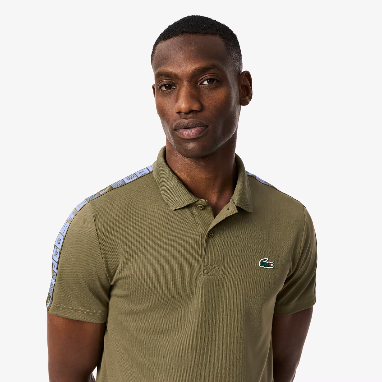 Ultra Dry Branded Stripe Tennis Polo Shirt