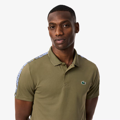Ultra Dry Branded Stripe Tennis Polo Shirt