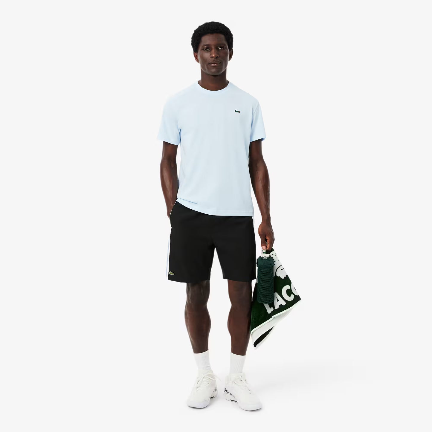 Lightweight Colour-Block Stripe Tennis Shorts