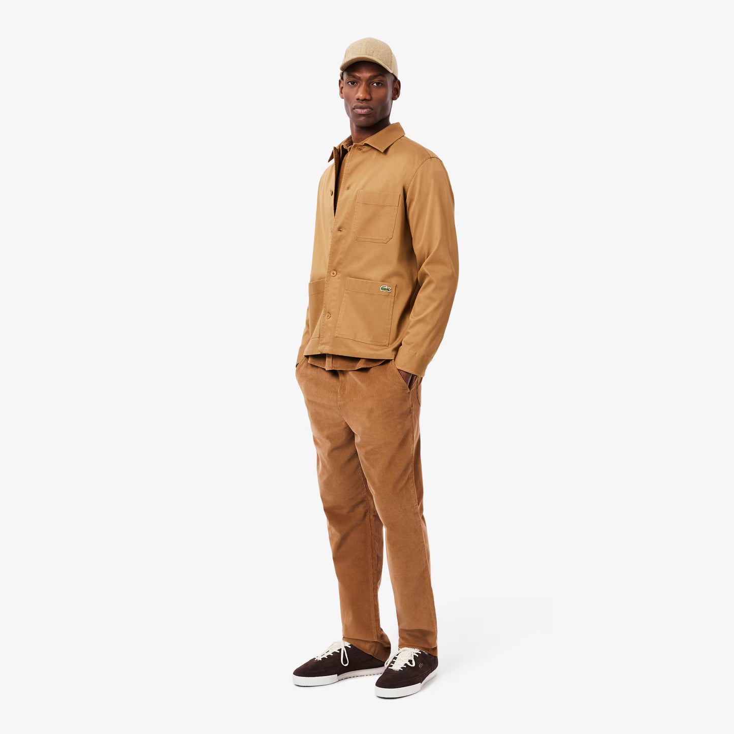 Pantalon en velours côtelé coupe droite