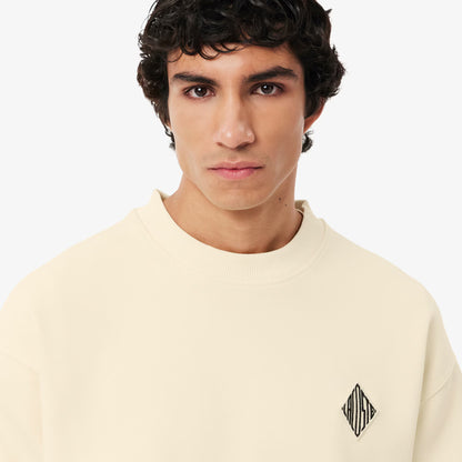 Double Face Pique Badge Sweatshirt
