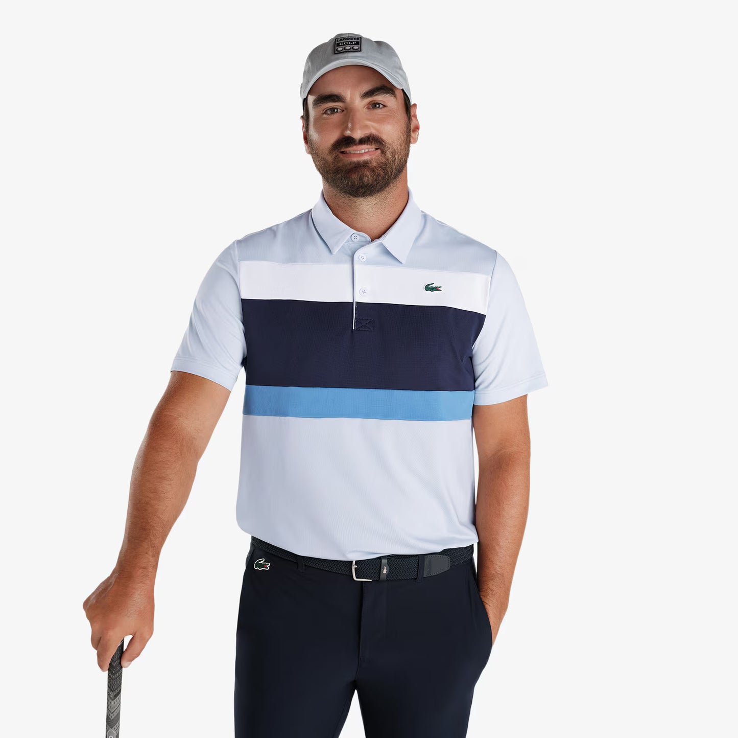 Ultra Dry Stretch Colour-Block Golf Polo Shirt